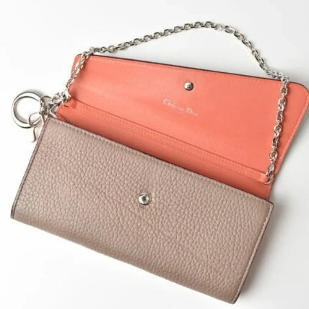 Christian Dior Wallet Chain Wallet Long Wallet Rancontre - Picture 5 of 10